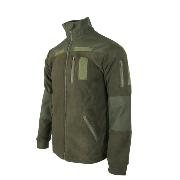 Кофта Флисовая хакі с Липучками (Велкро Панели) Military Khaki розмір 50 - изображение 2