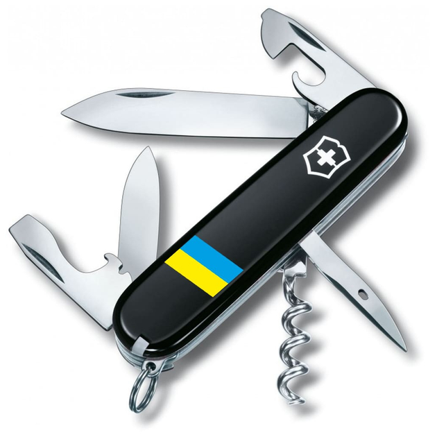 Ніж Victorinox Spartan Ukraine Black Прапор України (1.3603.3_T1100u) - зображення 1