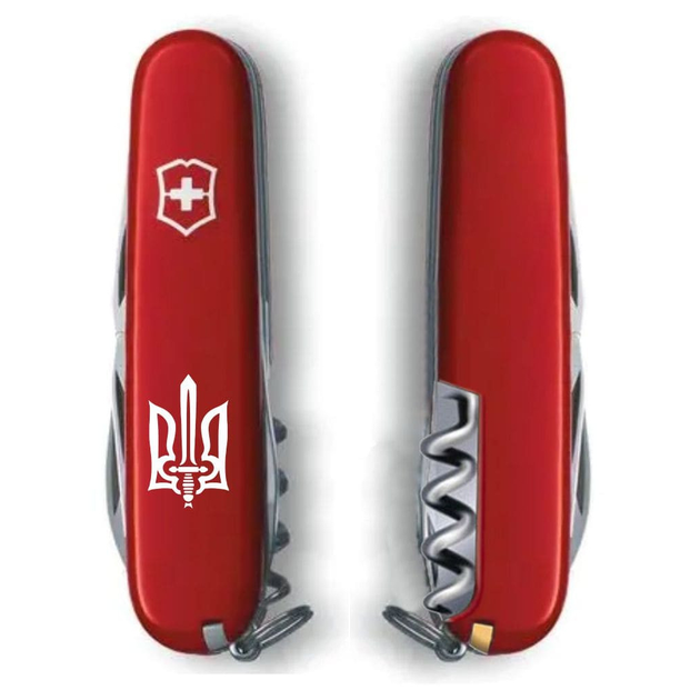Нож Victorinox Climber Ukraine Red Тризуб ОУН (1.3703_T0300u) - изображение 2