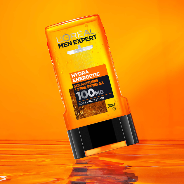 Гель для душу L'Oréal Paris Men Expert Hydra Energetic 300 мл (3600523535972) - зображення 6