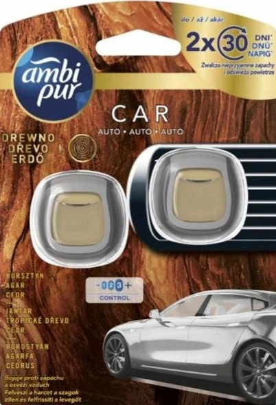 Освежитель воздуха Ambi Pur Car Jaguar Wood Аромат Древесины 2 х 2 мл ...