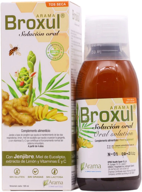 Syrop naturalny Arama Broxul Syrup 120 ml (8414042005596) - obraz 1