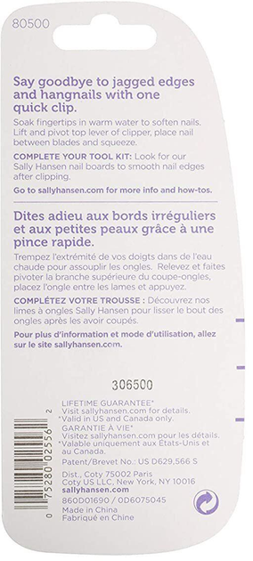 Кніпсер для нігтів Sally Hansen Beauty Tools Clip N Catch Control Grip Nail Clip 1 шт (0075280025579) - зображення 3