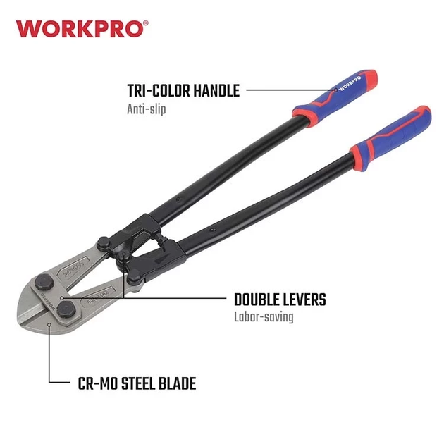 Болторез WORKPRO 600 мм CR-MO PRO WP216005 - изображение 2