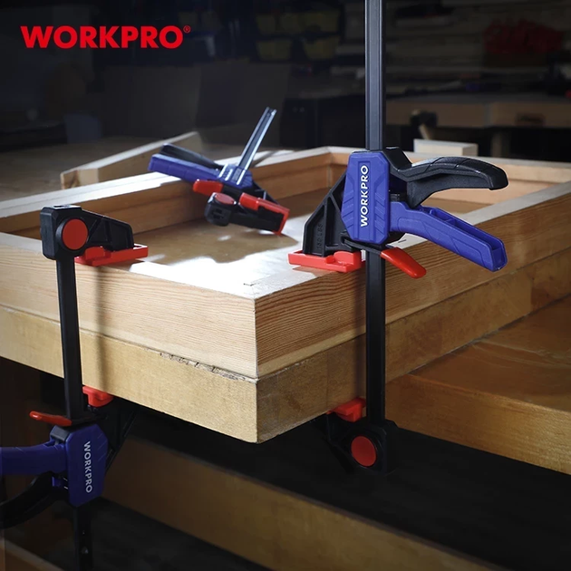 Струбцина быстрозажимная WORKPRO 300 мм PRO WP232036 - Фото 8 Струбцина быстрозажимная WORKPRO 300 мм PRO WP232036 - изображение 8