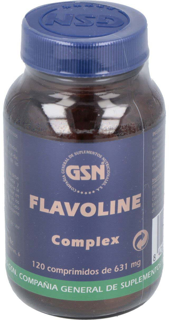 Натуральна харчова добавка GSN Flavoline Complex 631 мг 120 капсул (8426609040032) - зображення 1