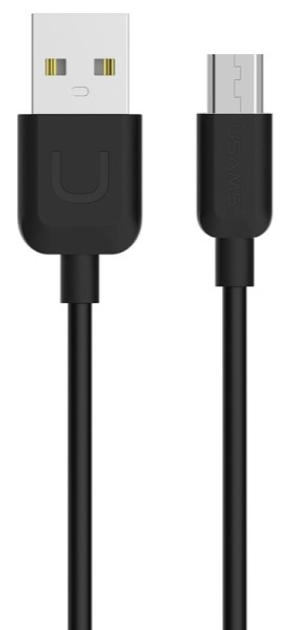 Kabel Usams U-Turn micro-USB 1m 2A Czarny (6958444936277) - obraz 1