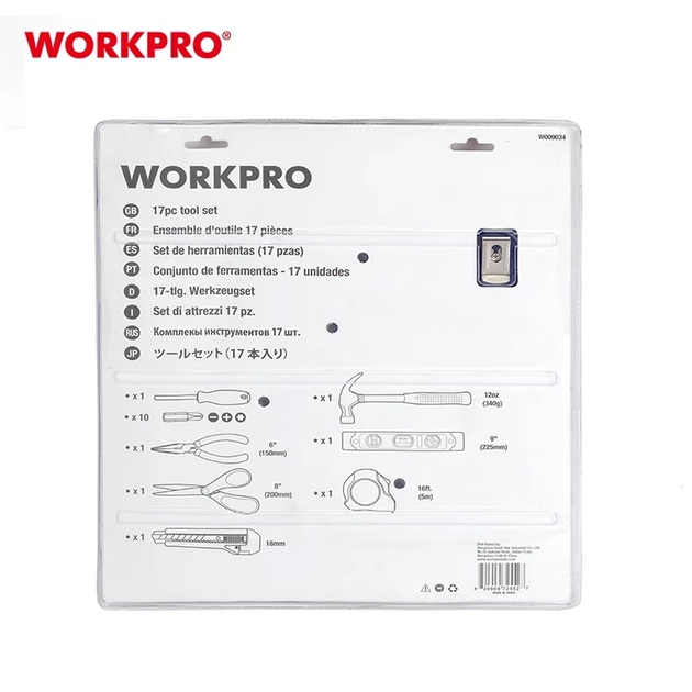Набор инструментов универсальный WORKPRO (17 пред.) W009034 - изображение 8