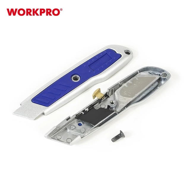 Ніж трапецієподібний алюмініевий WORKPRO W013006 - Фото 10 Ніж трапецієподібний алюмініевий WORKPRO W013006 - зображення 10