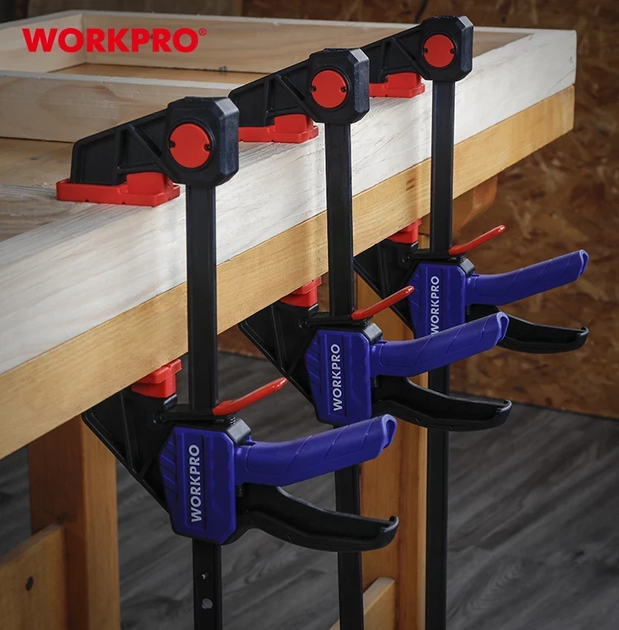 Струбцина быстрозажимная WORKPRO 450 мм PRO WP232037 - Фото 8 Струбцина быстрозажимная WORKPRO 450 мм PRO WP232037 - изображение 8