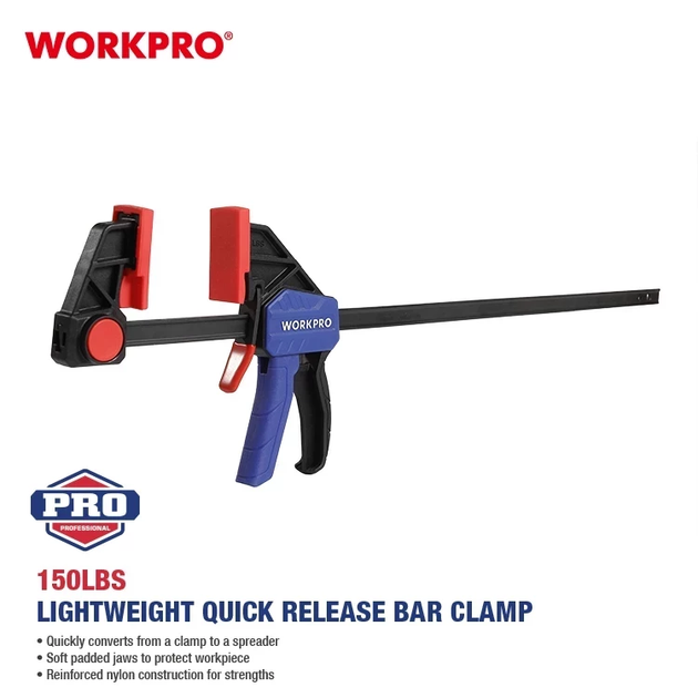 Струбцина быстрозажимная WORKPRO 450 мм PRO WP232037 - Фото 10 Струбцина быстрозажимная WORKPRO 450 мм PRO WP232037 - изображение 10