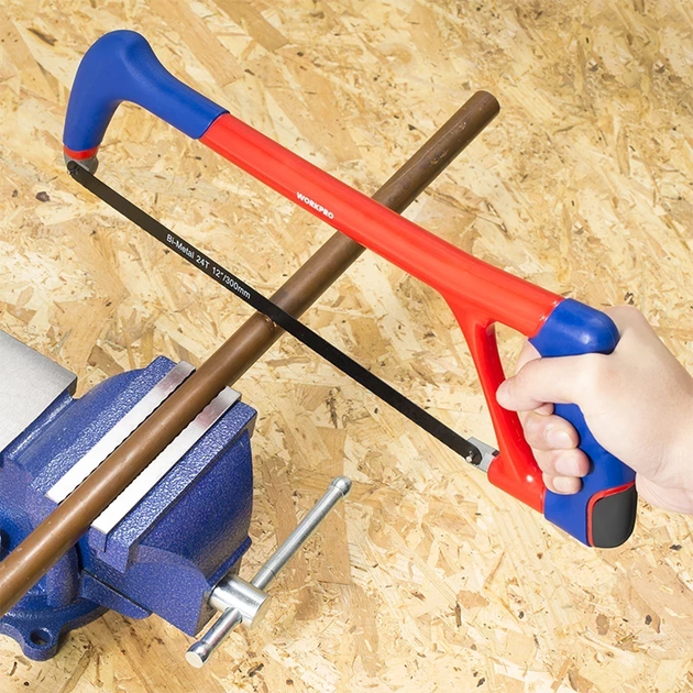 Ножовка по металлу WORKPRO 300 мм, профессиональная PRO WP215025 - изображение 6