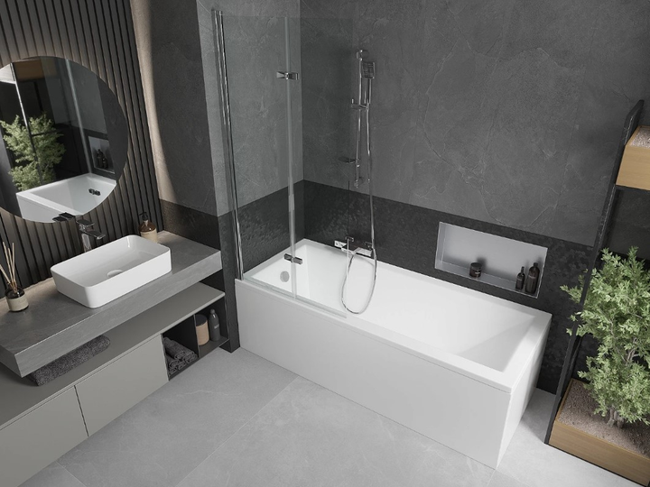 Шторка для ванны MEXEN CASTOR CHROME 80 складная – фото, отзывы ...