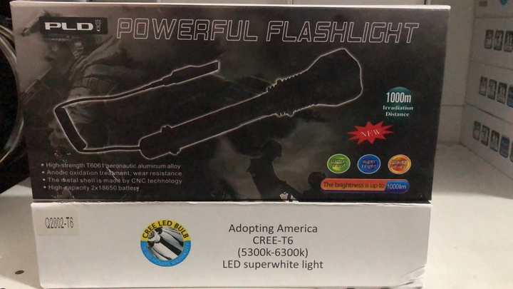 Ліхтар HeadLight акумуляторний мисливський з виносною кнопкою ударостійкий (Q2802-T6) - зображення 2