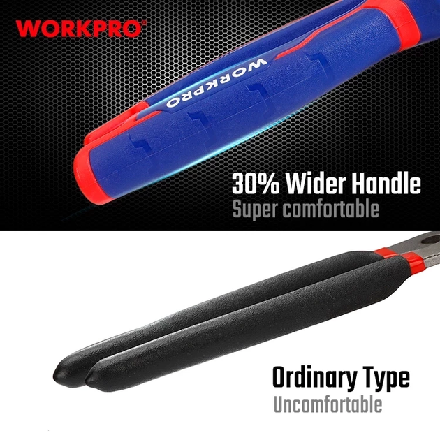 Бокорезы усиленные WORKPRO 180 мм CR-V PRO PLUS WP231023 - изображение 5