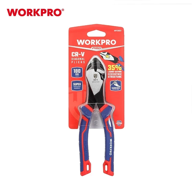 Бокорезы усиленные WORKPRO 180 мм CR-V PRO PLUS WP231023 - изображение 6