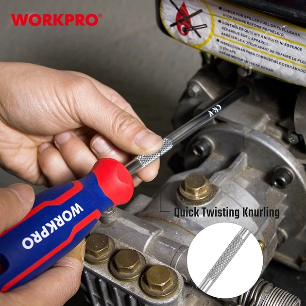 Отвертка крестовая WORKPRO PH3x150мм CR-V PRO WP221032 - Фото 8 Отвертка крестовая WORKPRO PH3x150мм CR-V PRO WP221032 - изображение 8
