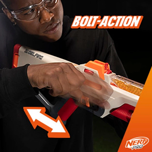 nao　エルセーヌ　NEWパワフルショッキングショット Снайперская винтовка Nerf Pro Gelfire Ghost (F7632) – игрушки с