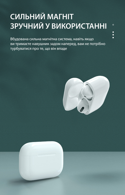 Бездротові вакуумні навушники Bluetooth 5.0 мікрофон сенсорна стерео гарнітура для телефону Langsdom TN35 White - Фото 6 Бездротові вакуумні навушники Bluetooth 5.0 мікрофон сенсорна стерео гарнітура для телефону Langsdom TN35 White - зображення 6