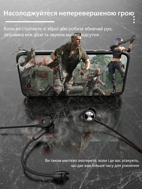 Проводные игровые наушники (1.2м) геймерская гарнитура со съёмным микрофоном для телефона ноутбука Langsdom G200 Black - Фото 4 Проводные игровые наушники (1.2м) геймерская гарнитура со съёмным микрофоном для телефона ноутбука Langsdom G200 Black - изображение 4