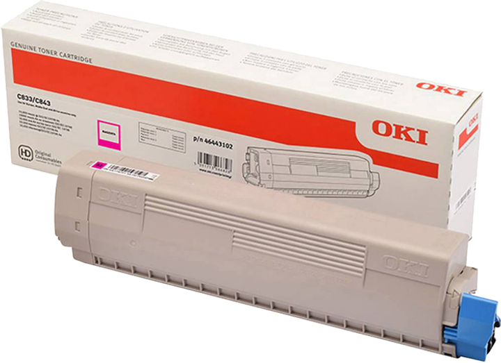 Toner OKI C833/843 10K Magenta (46443102) - obraz 1