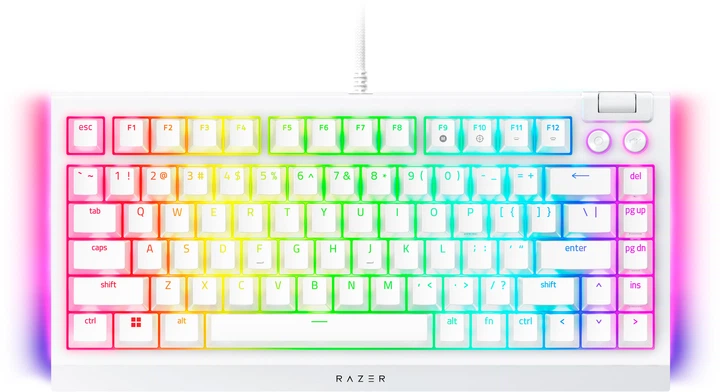 Klawiatura przewodowa Razer BlackWidow V4 75% US White (RZ03-05001700-R3M1) - obraz 3