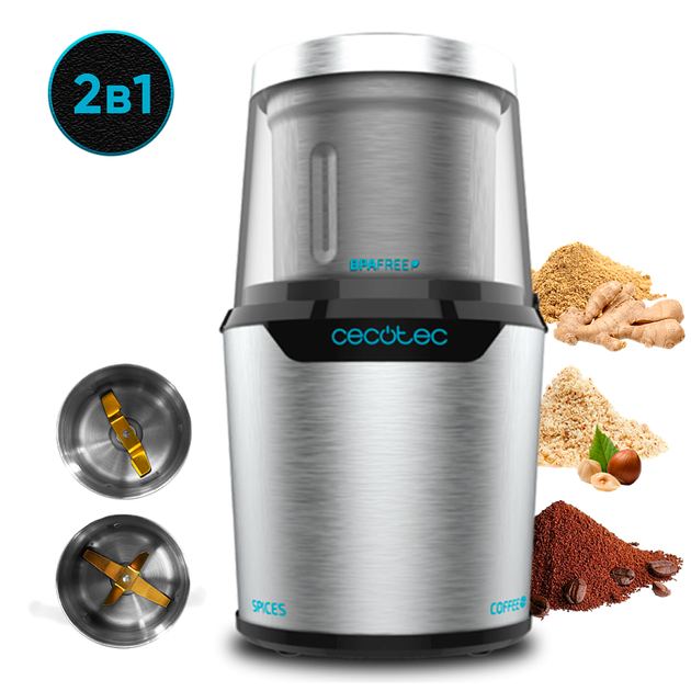 Кофемолка Cecotec Compact Titanmill 300 DuoClean (CCTC-01559) - изображение 3