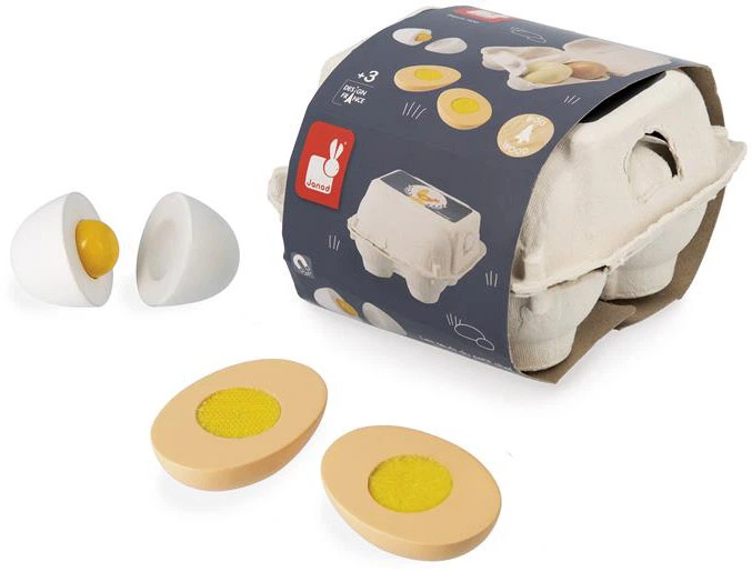 Zestaw do zabawy Janod Tacka z jajkami (J06593) - obraz 2