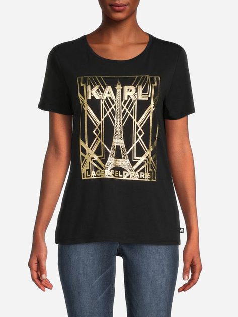 Футболка женская Karl Lagerfeld 172175596 M Черная (1159792413) – в ...