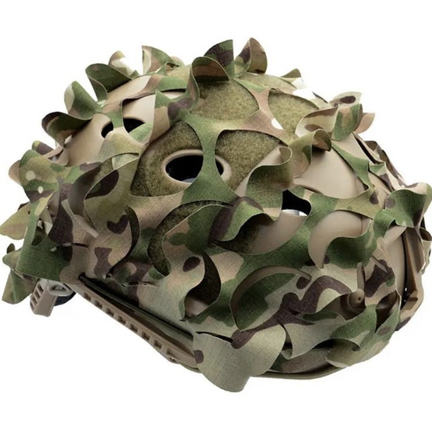3D сітка на шолом TOR Fast вільха мультикам чохол VULPO Tactical камуфляж - зображення 2