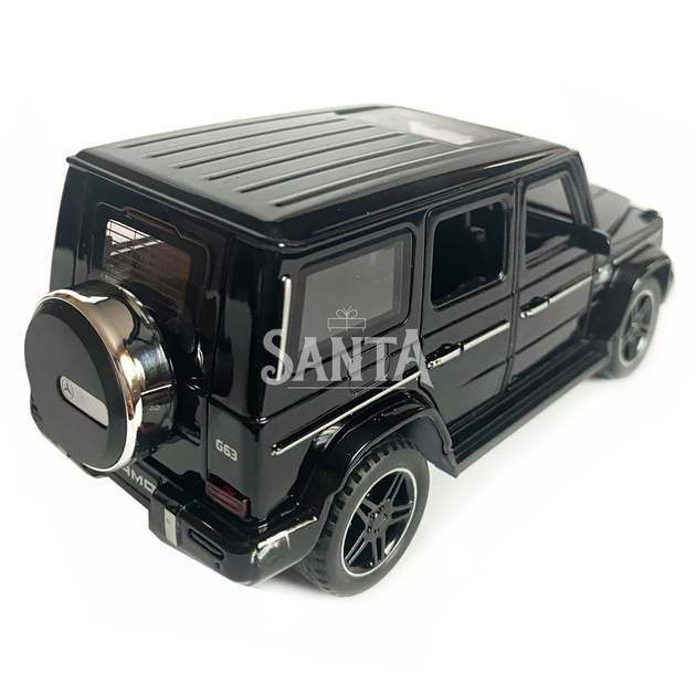 Іграшкова машинка металева Mercedes-Benz G-Клас AMG Gelandewagen, мерседес гелік, Автоексперт, чорний, звук, світло, інерція, відкр двері, багажник, капот, 1:32, 15*7*6,5см (ТК-11030) - зображення 6