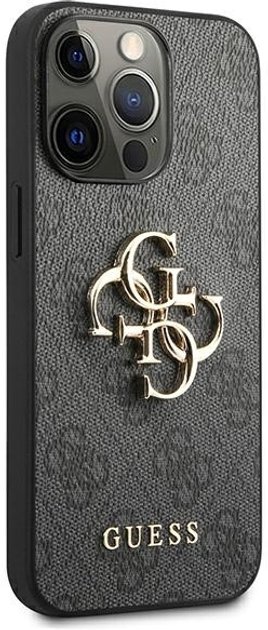 Панель Guess 4G Big Metal Logo для Apple iPhone 14 Pro Max Сірий (3666339066277) - зображення 3