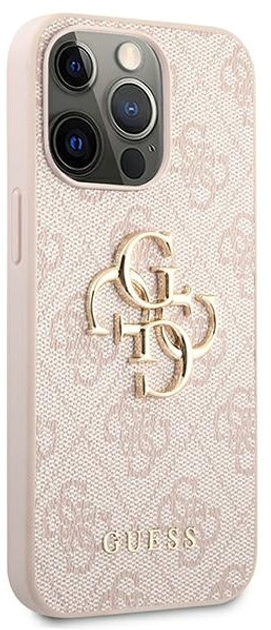 Панель Guess 4G Big Metal Logo для Apple iPhone 14 Pro Max Рожевий (3666339088811) - зображення 3