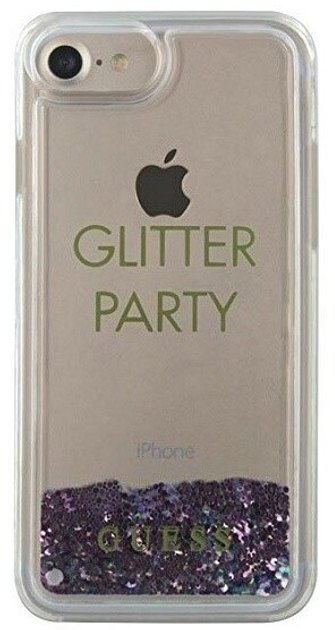 Etui plecki Guess Liquid Glitter Party do Apple iPhone 6/7/8/SE 2020/SE 2022 Purple (3700740398289) - obraz 2