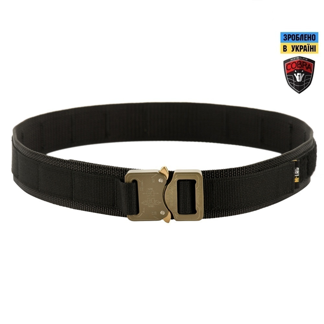 M-Tac ремінь Cobra Buckle Tactical Belt Black M/L - зображення 1