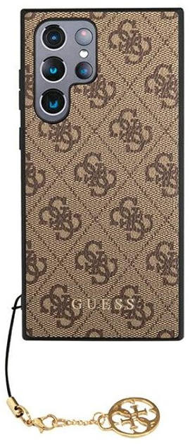 Etui plecki Guess 4G Charms Collection do Samsung Galaxy S23 Ultra Brown (3666339114985) - obraz 2