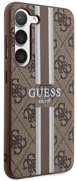 Панель Guess 4G Printed Stripe для Samsung Galaxy S23 Коричневий (3666339117467) - зображення 3