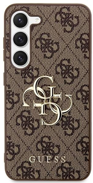 Etui plecki Guess 4G Big Metal Logo do Samsung Galaxy S23 Brown (3666339114879) - obraz 2