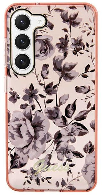 Панель Guess Flower Collection для Samsung Galaxy S23 Рожевий (3666339117221) - зображення 2