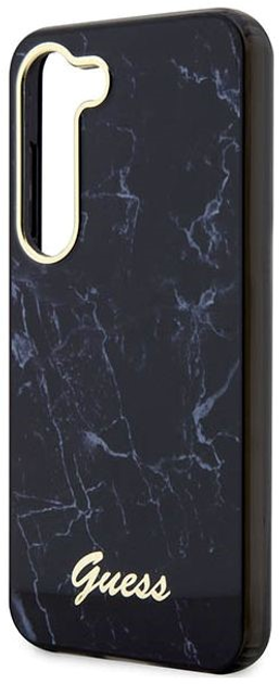 Панель Guess Marble для Samsung Galaxy S23 Чорний (3666339117375) - зображення 2
