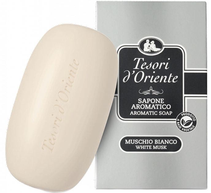 Perfumowane kremowe mydło Tesori d'Oriente Białe piżmo 150 g (8008970041124) - obraz 1