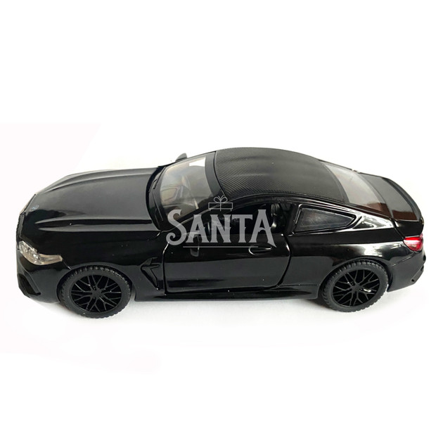 Игрушечная машинка металлическая BMW M8 Competition Coupe, БМВ, черная, звук, свет, инерция, откр двери, багажник, капот, Автоэксперт, 1:32, 15*7*5см (ТК-12340) - изображение 2