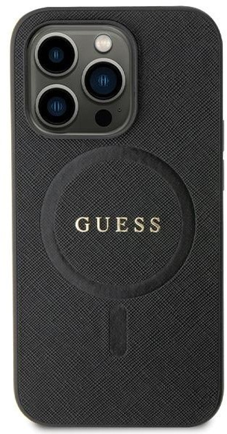 Панель Guess Saffiano MagSafe для Apple iPhone 13/13 Pro Чорний (3666339155704) - зображення 2