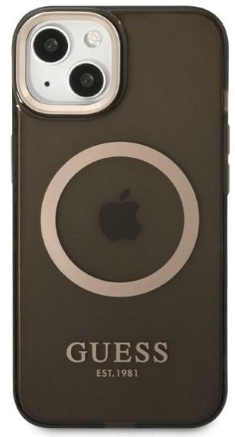 Панель Guess Gold Outline Translucent MagSafe для Apple iPhone 13 Чорний (3666339057022) - зображення 2