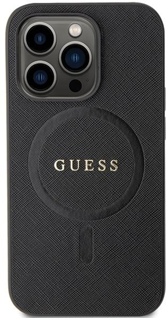 Панель Guess Saffiano MagSafe для Apple iPhone 14 Pro Max Чорний (3666339155759) - зображення 2