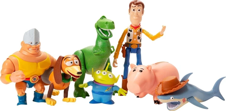 Игровой набор из 7 фигурок Disney Pixar Toy Story Вуди, Рекс