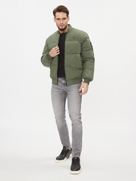 Пуховик чоловічий Calvin Klein J30J324072 2XL Зелений (8720108502603) - зображення 3