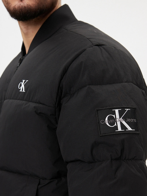 Kurtka puchowa męska elegancka Calvin Klein J30J324072 S Czarna (8720108492591) - obraz 4