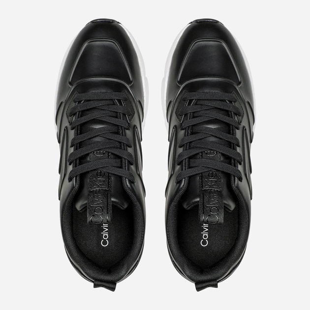 Sneakersy męskie Calvin Klein HMOHM00995 45 Czarno-białe (8719856992767) - obraz 4