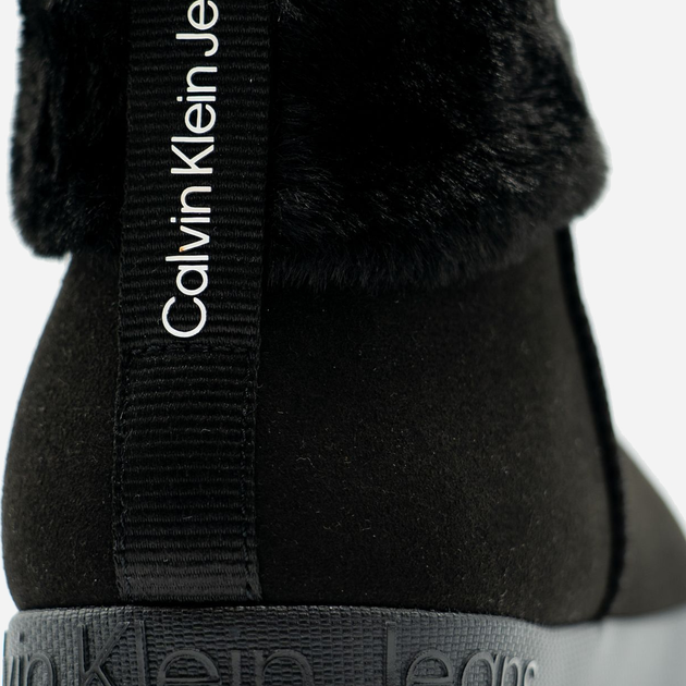 Śniegowce mukluki damskie z futerkiem Calvin Klein Jeans YW0YW01248 38 Czarne (8720108630740) - obraz 4